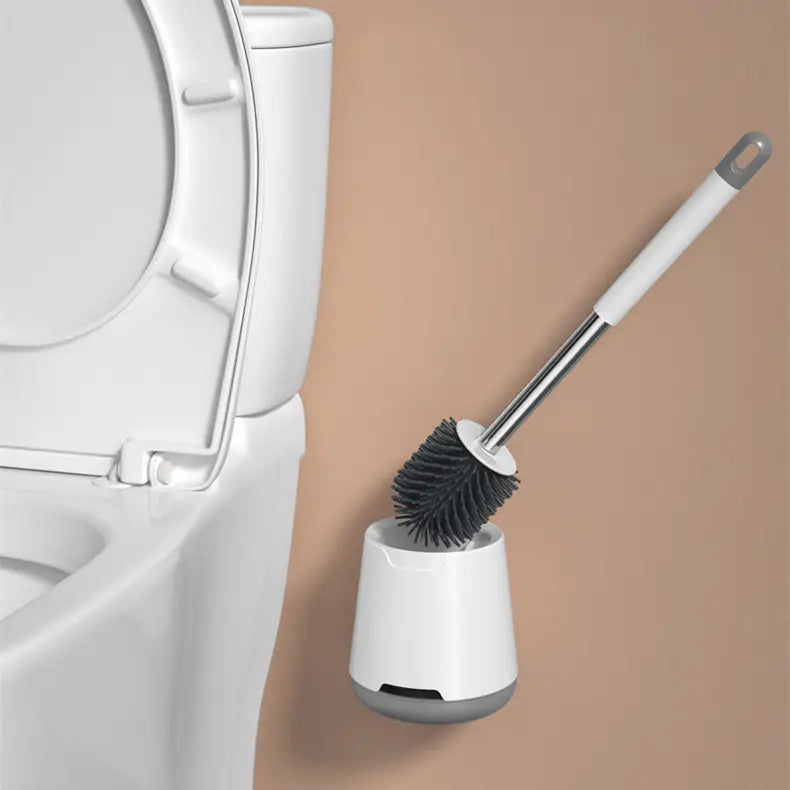 Silikon Toilettenbürste mit Halter – WC-Bürste mit Schnell-Trocknung & Wandmontage