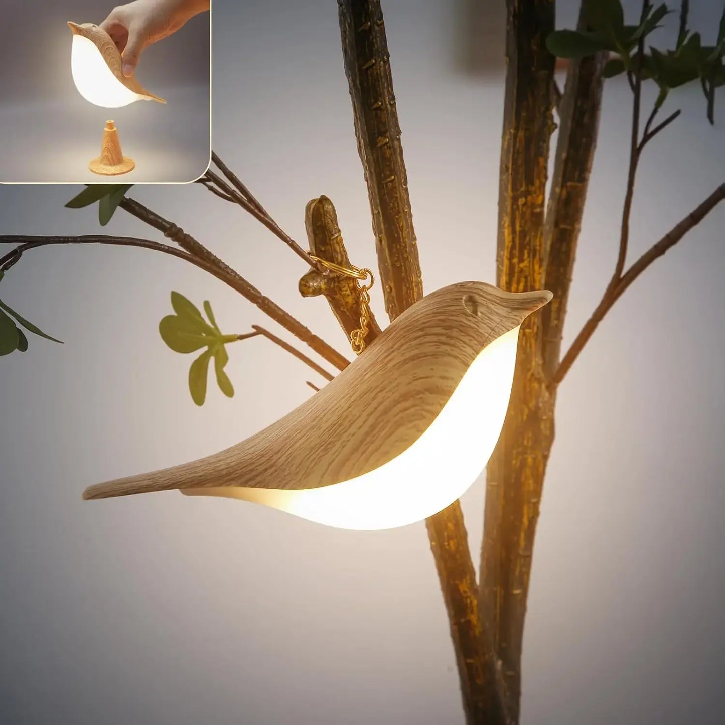 LED Vogel Nachttischlampe mit Aromatherapie