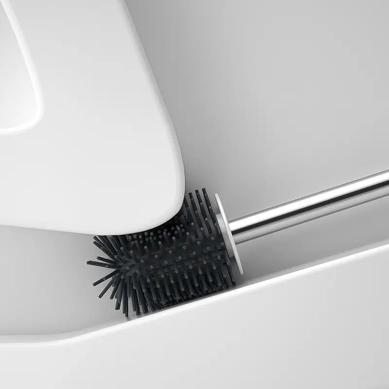Silikon Toilettenbürste mit Halter – WC-Bürste mit Schnell-Trocknung & Wandmontage
