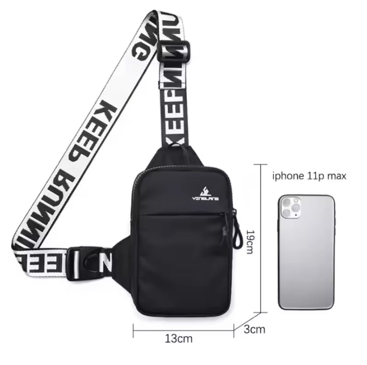 Mini Umhängetasche Damen & Herren – Outdoor Brusttasche