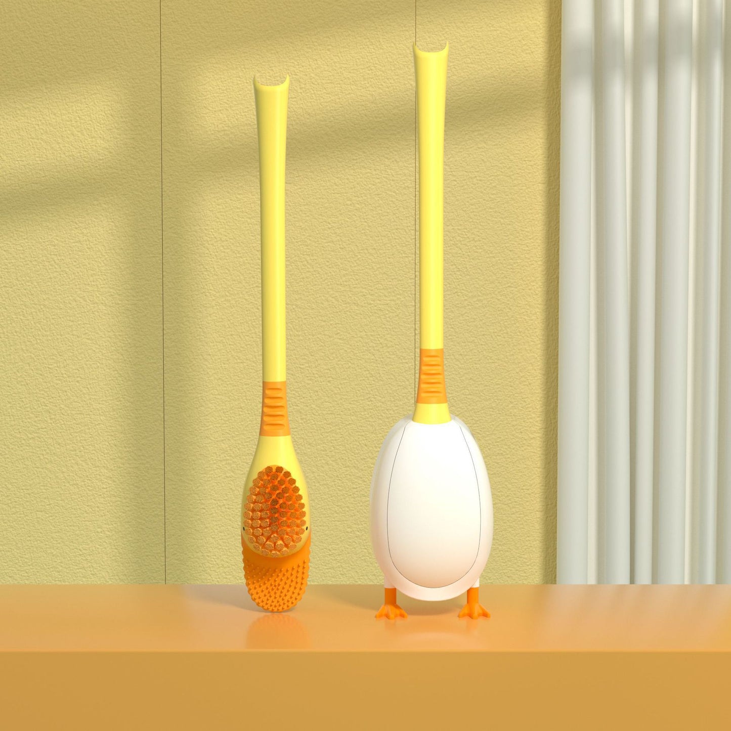 Silikon-Toilettenbürste mit Entenfüßen – 360° Magic Brush für Bad & WC