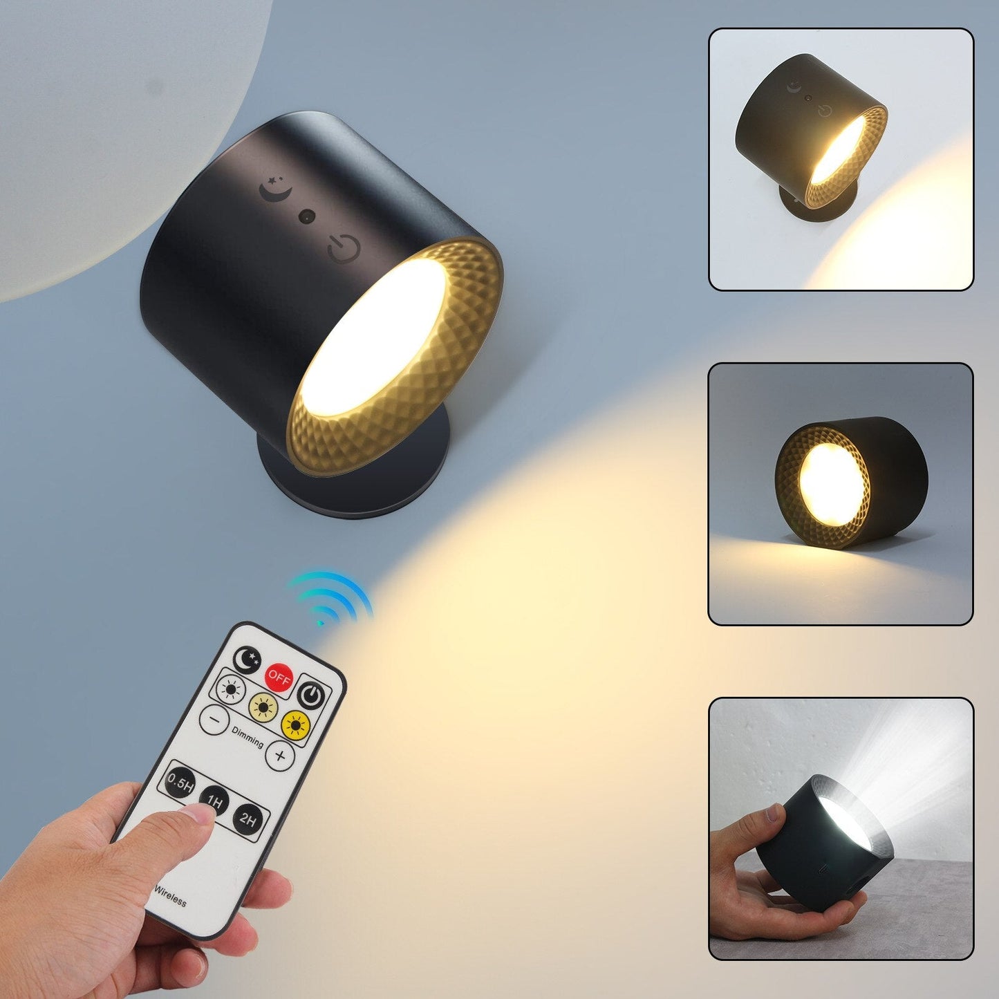 LED-Wandleuchte 360°