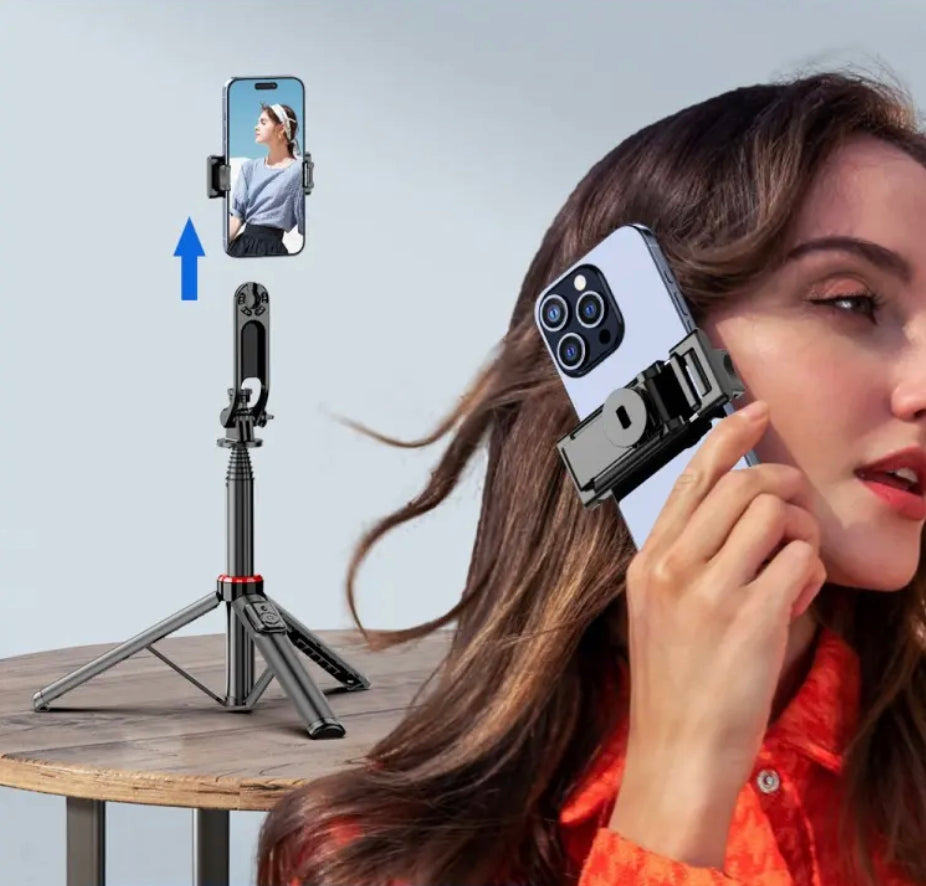 Multifunktionaler Bluetooth Selfie Stick mit Stativ & Fernbedienung