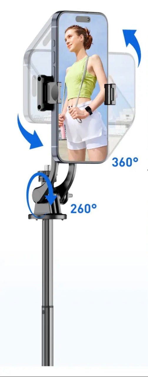 Multifunktionaler Bluetooth Selfie Stick mit Stativ & Fernbedienung
