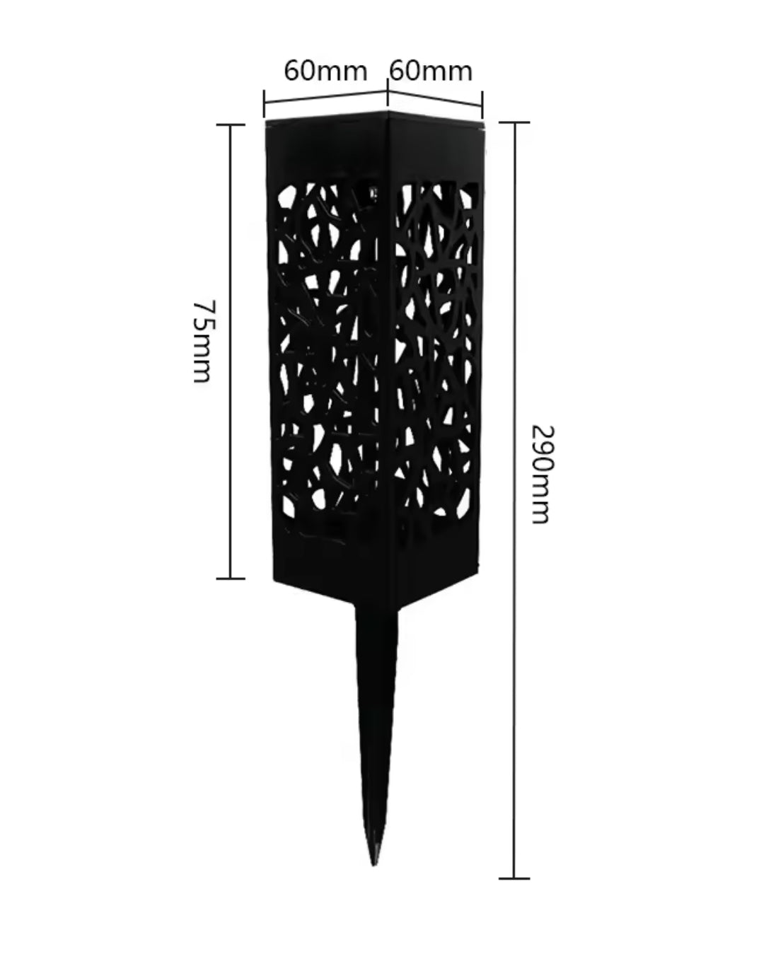 Solar Gartenleuchte LED – Hohlmuster Licht für Terrasse & Wegbeleuchtung