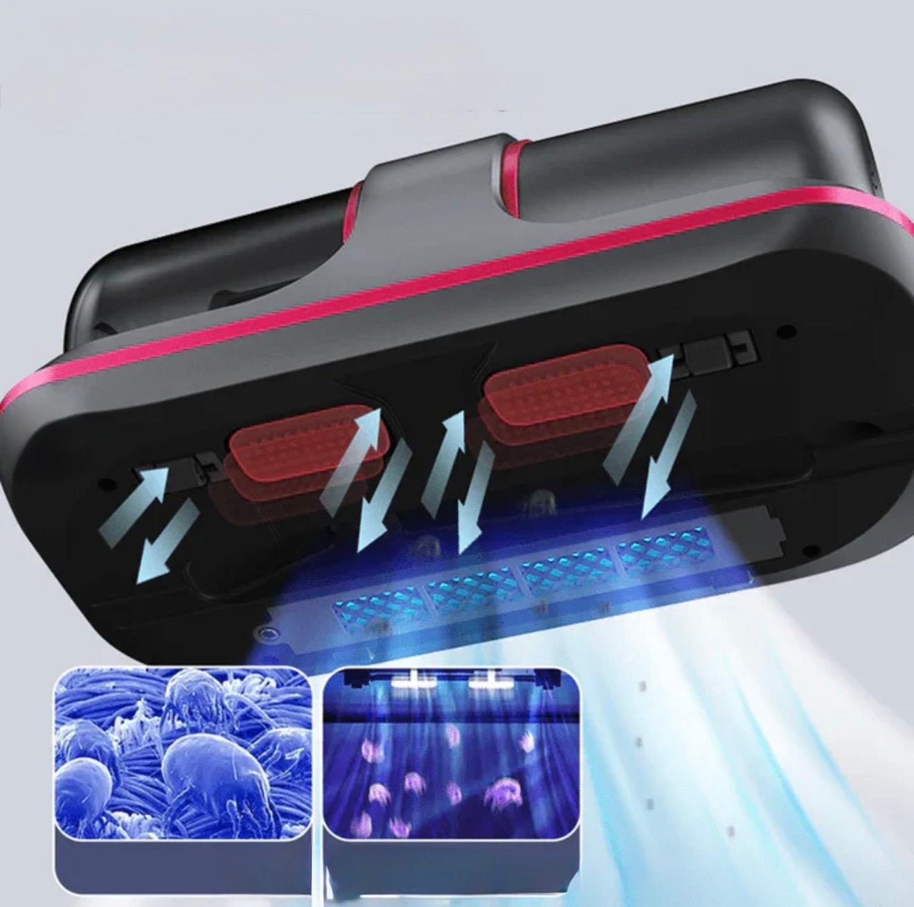 Tragbarer Hochfrequenz-Staubsauger für Matratzen & Polster | Kabellos, UV-Technologie, Tiefenreinigung gegen Milben & Allergene