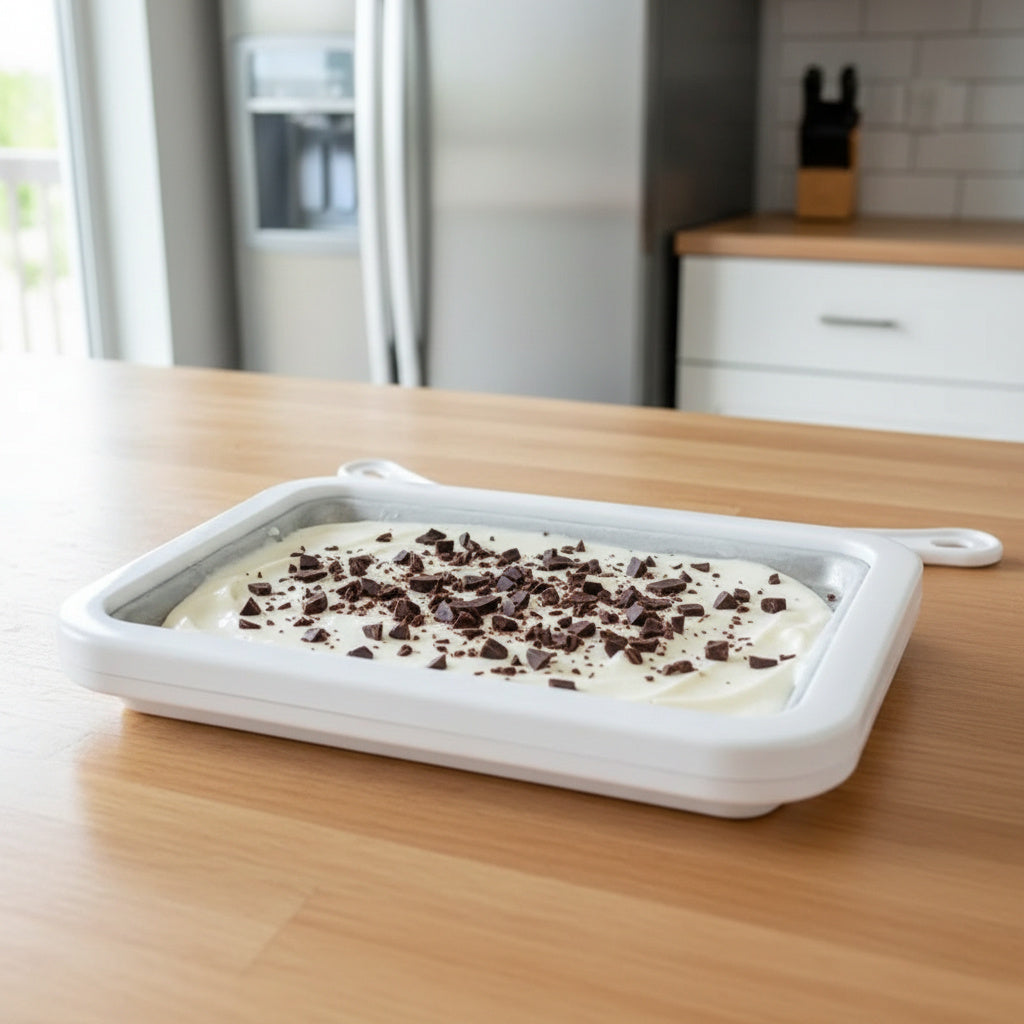 DIY Eisrollen Platte für Zuhause | Kreative Eiscreme, Frozen Yogurt & Sorbet