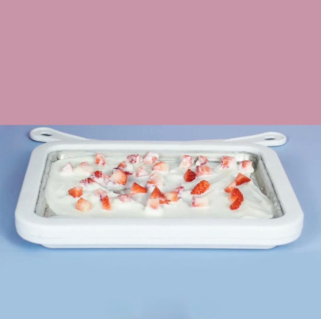 DIY Eisrollen Platte für Zuhause | Kreative Eiscreme, Frozen Yogurt & Sorbet