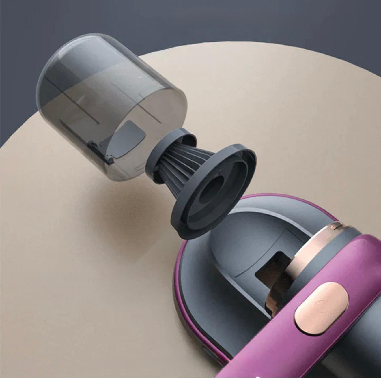 Tragbarer Hochfrequenz-Staubsauger für Matratzen & Polster | Kabellos, UV-Technologie, Tiefenreinigung gegen Milben & Allergene