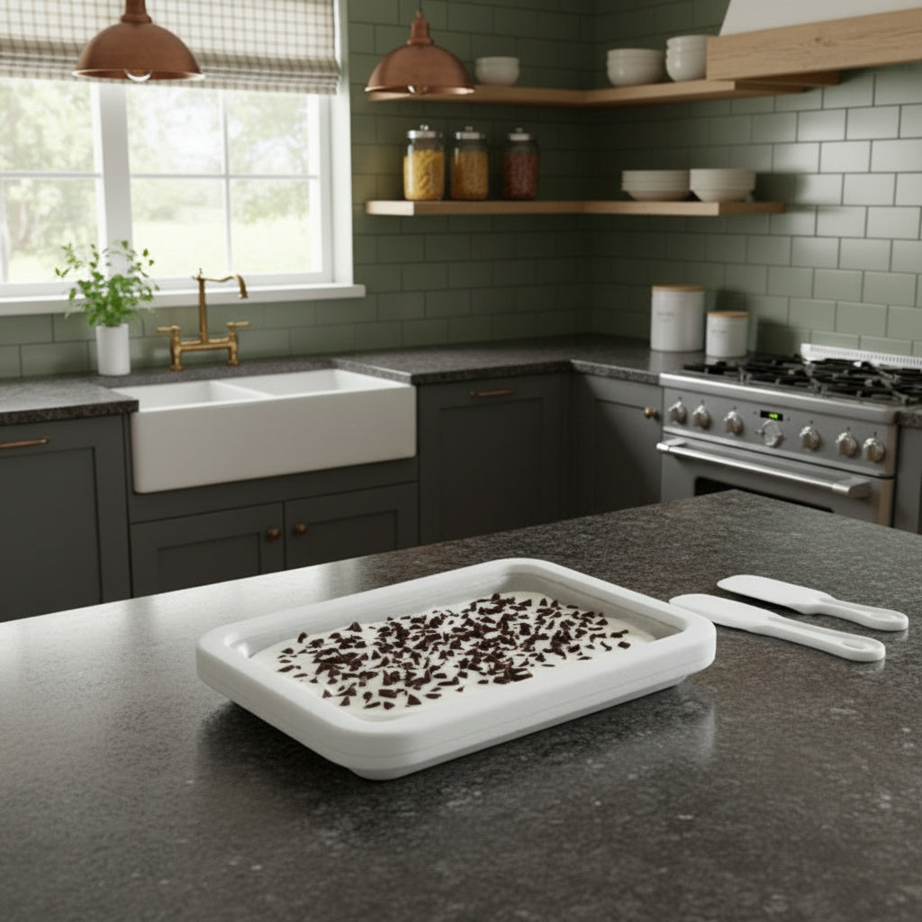 DIY Eisrollen Platte für Zuhause | Kreative Eiscreme, Frozen Yogurt & Sorbet