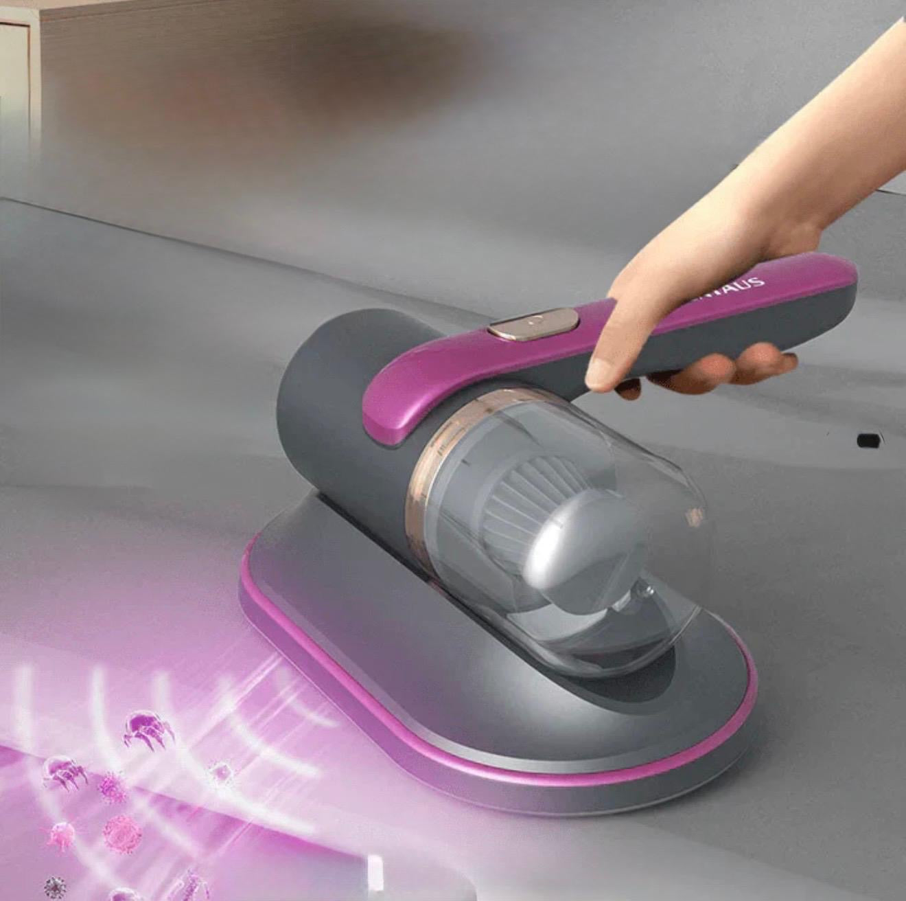 Tragbarer Hochfrequenz-Staubsauger für Matratzen & Polster | Kabellos, UV-Technologie, Tiefenreinigung gegen Milben & Allergene