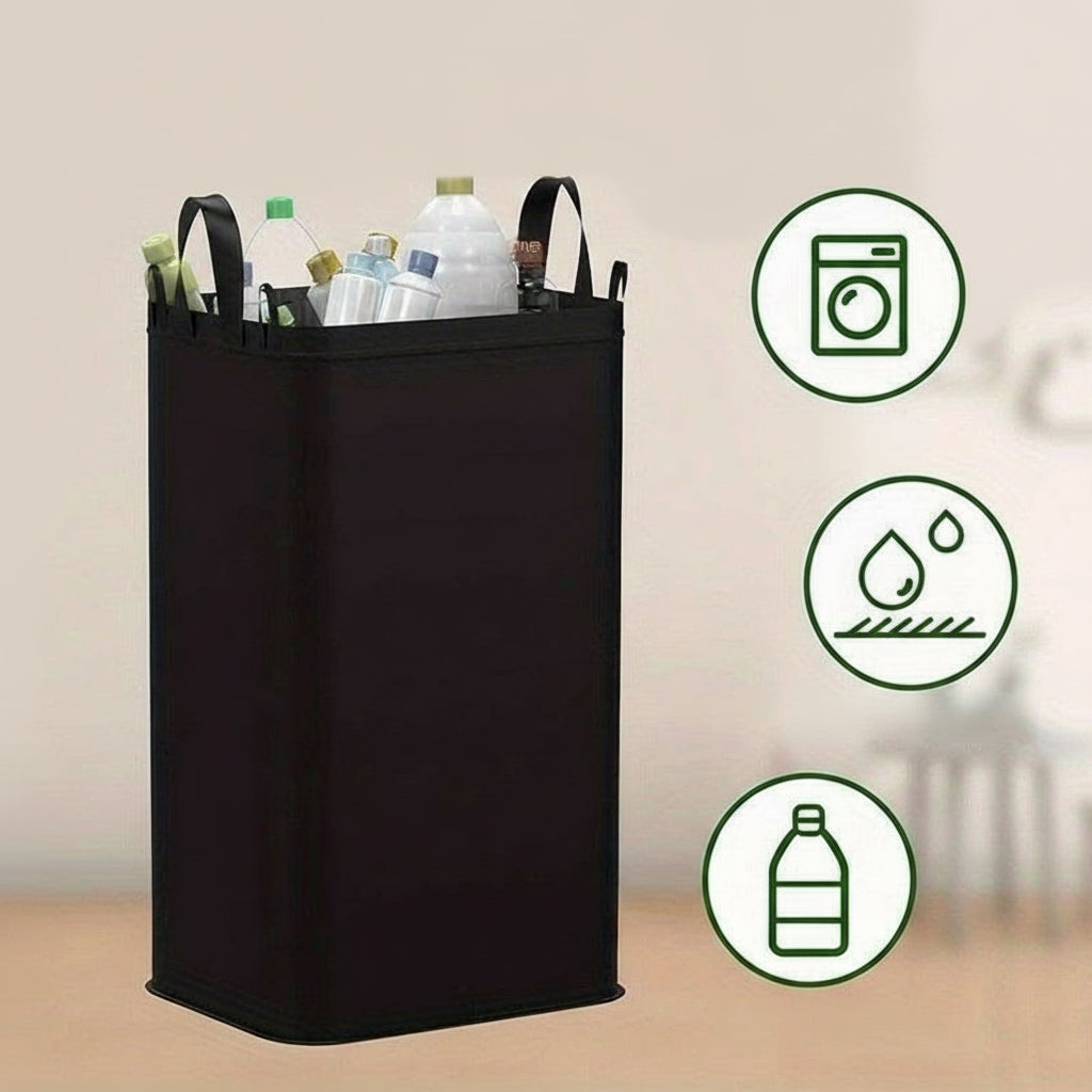 100L Pfandflaschen-Sammelbehälter mit Deckel – Faltbar | Recyclingbehälter für Flaschen, Glas & Kartons