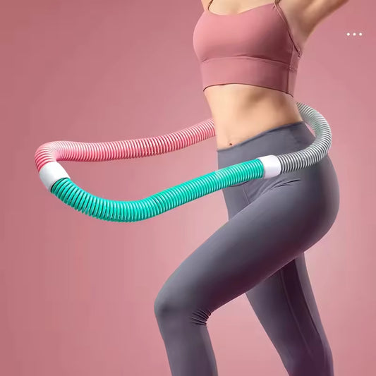 Hula Hoop für Erwachsene –  faltbarer Fitness-Reifen für Bauch, Po & Taille