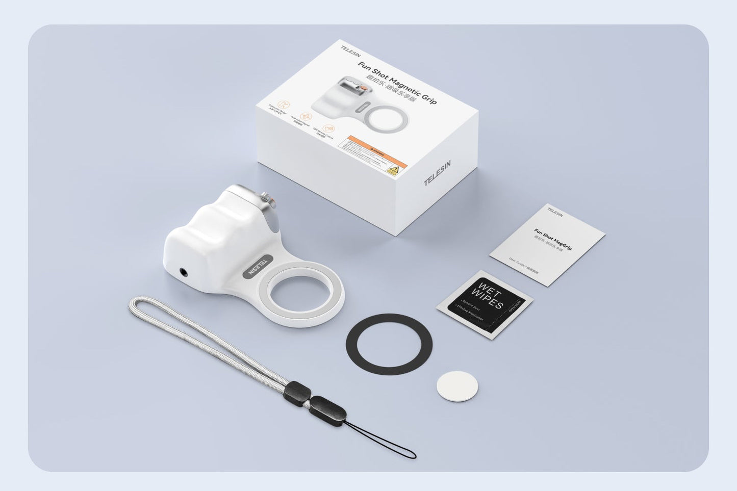 Remote Shutter & Handheld Mount für iPhone – MagSafe Kamera-Griff aus Kunststoff