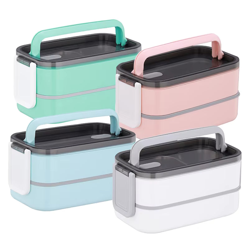 2-schichtige Edelstahl Bento-Lunchbox – Auslaufsicher, luftdicht & nachhaltig