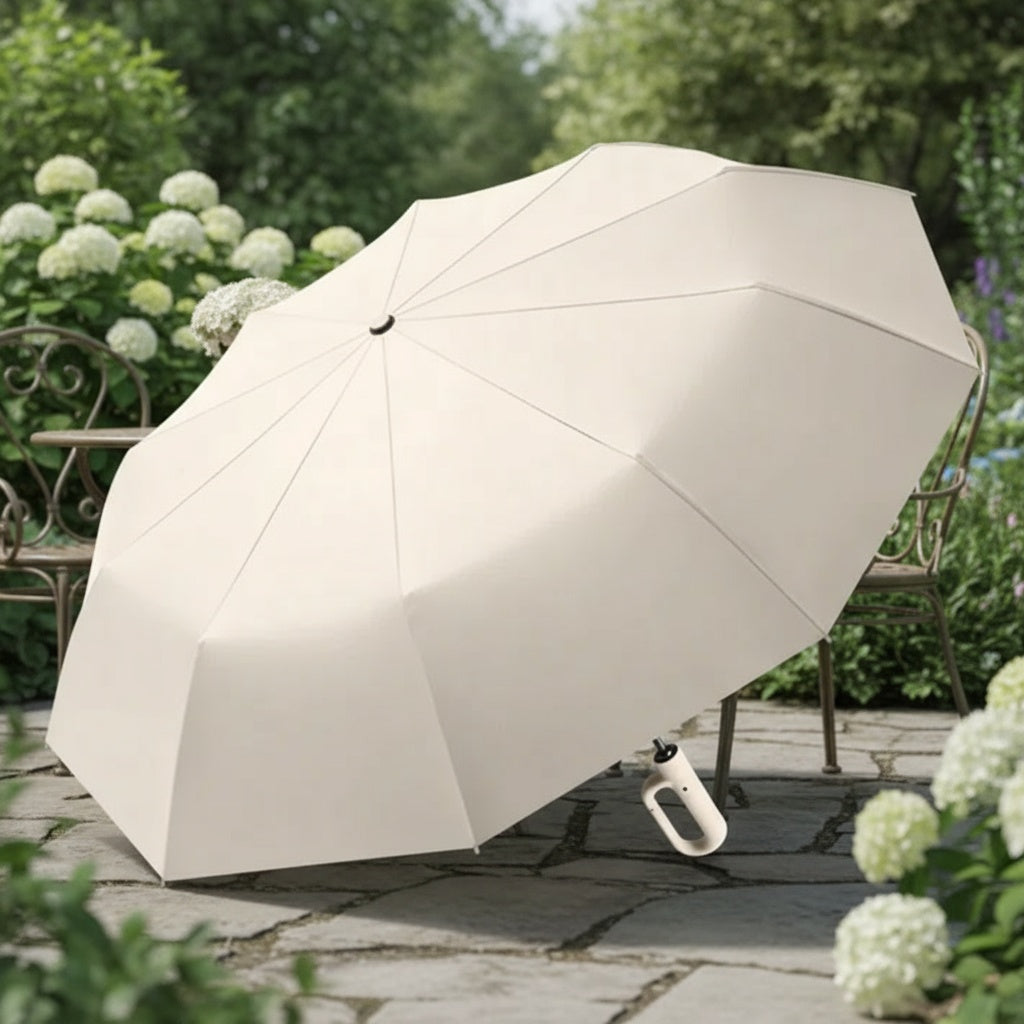 Sturmsicherer Regenschirm mit reflektierender Kante