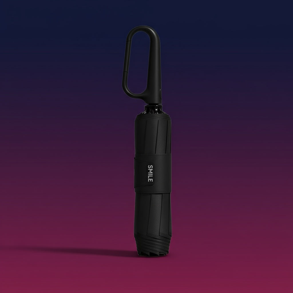 Sturmsicherer Regenschirm mit reflektierender Kante