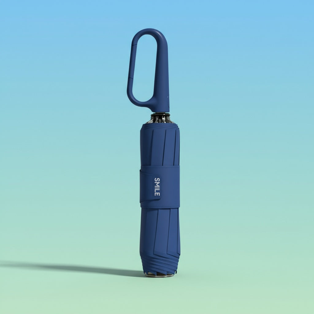 Sturmsicherer Regenschirm mit reflektierender Kante