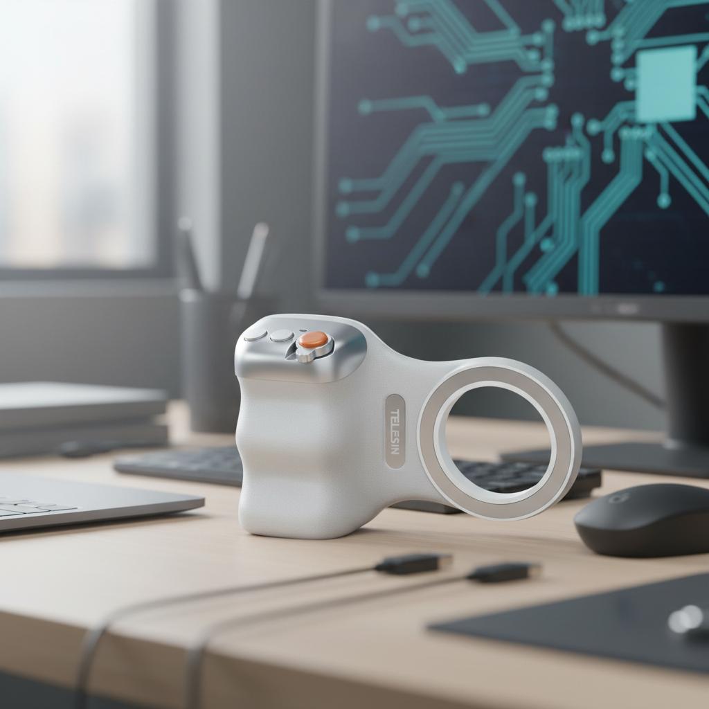 Remote Shutter & Handheld Mount für iPhone – MagSafe Kamera-Griff aus Kunststoff