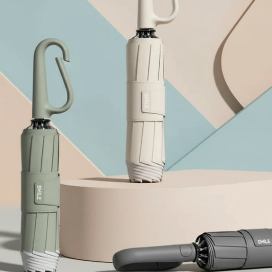 Sturmsicherer Regenschirm mit reflektierender Kante