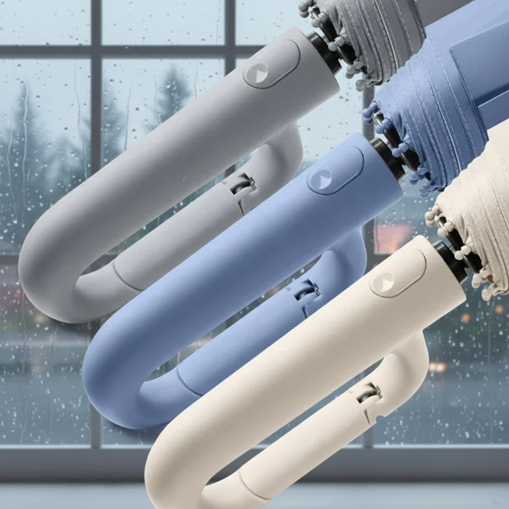 Sturmsicherer Regenschirm mit reflektierender Kante