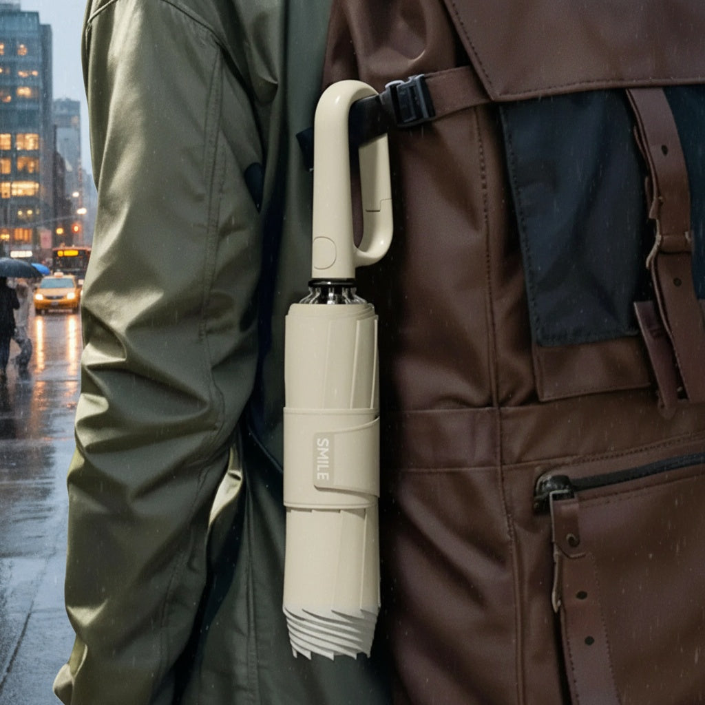 Sturmsicherer Regenschirm mit reflektierender Kante