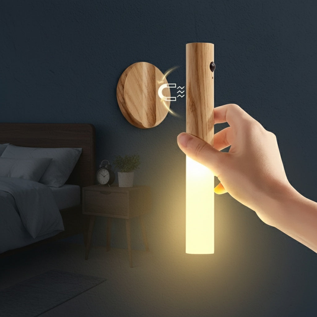 Abnehmbare LED Stablampe mit Bewegungssensor
