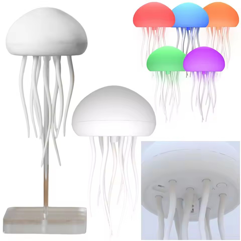 RGB Quallen Lampe – LED Nachtlicht mit Tentakel-Design & Farbwechsel